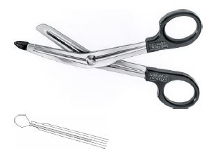 УНІВЕРСАЛЬНІ НОЖИЦІ ЧОРНІ 145MM